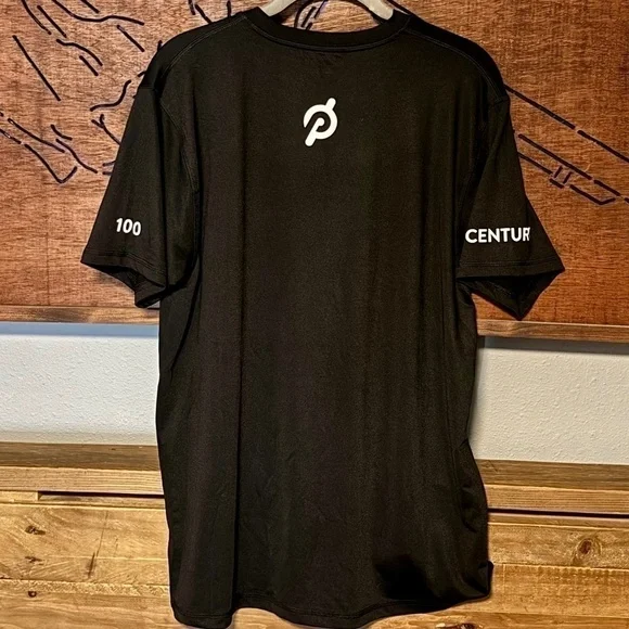 Peloton Black Logo Century Shirt Womens, Size Medium - Picture 2 of 3